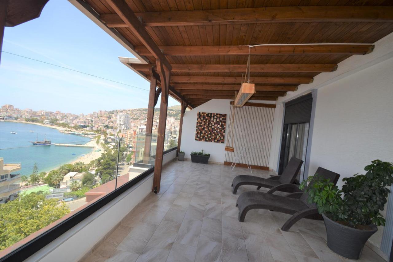 Luxury Penthouse B&E Apartment Sarande Bagian luar foto