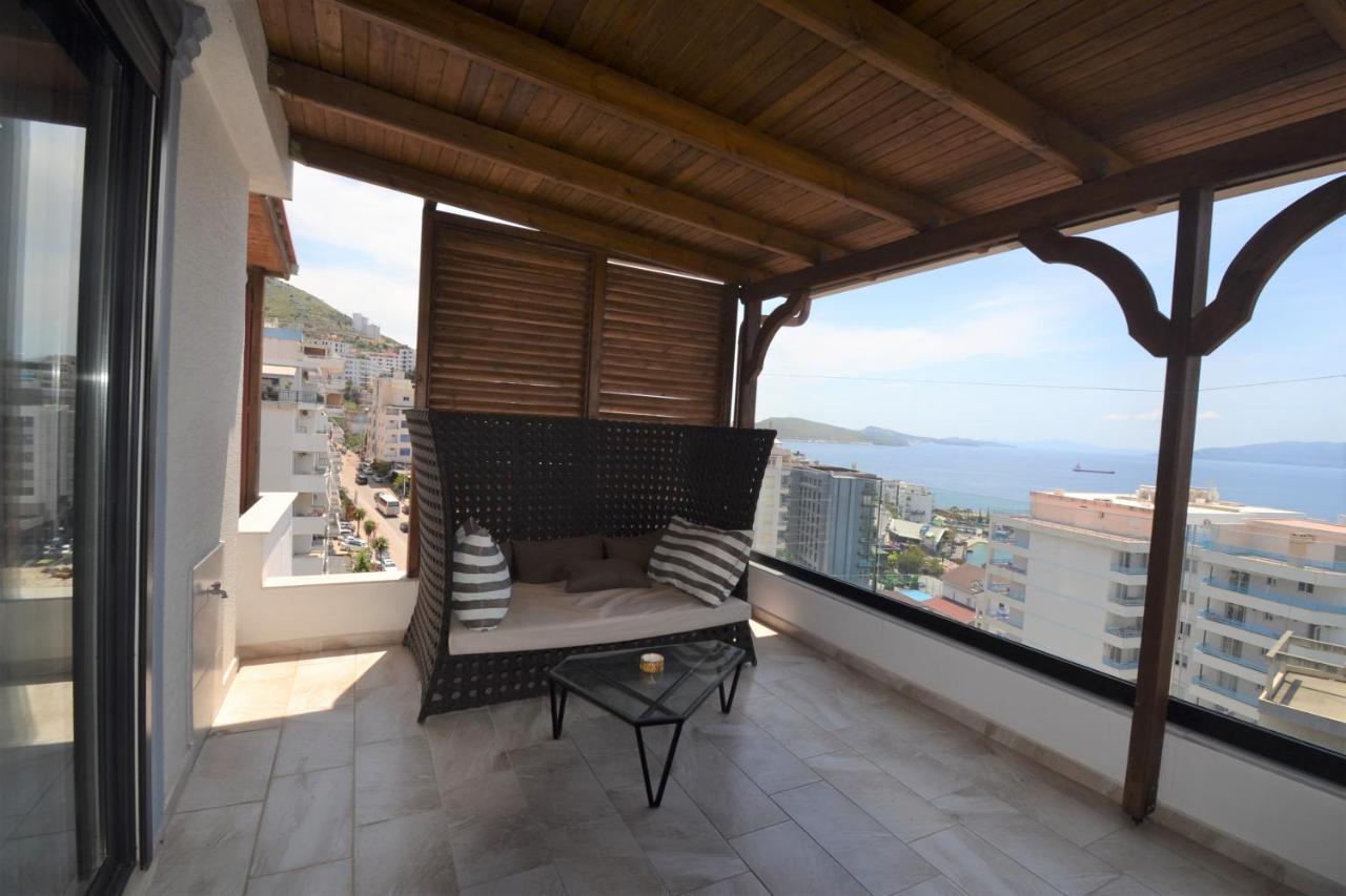 Luxury Penthouse B&E Apartment Sarande Bagian luar foto