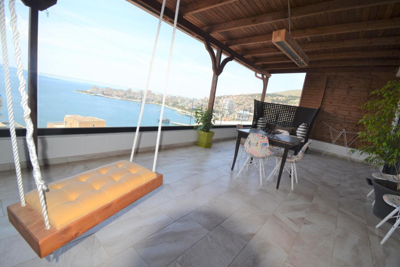 Luxury Penthouse B&E Apartment Sarande Bagian luar foto