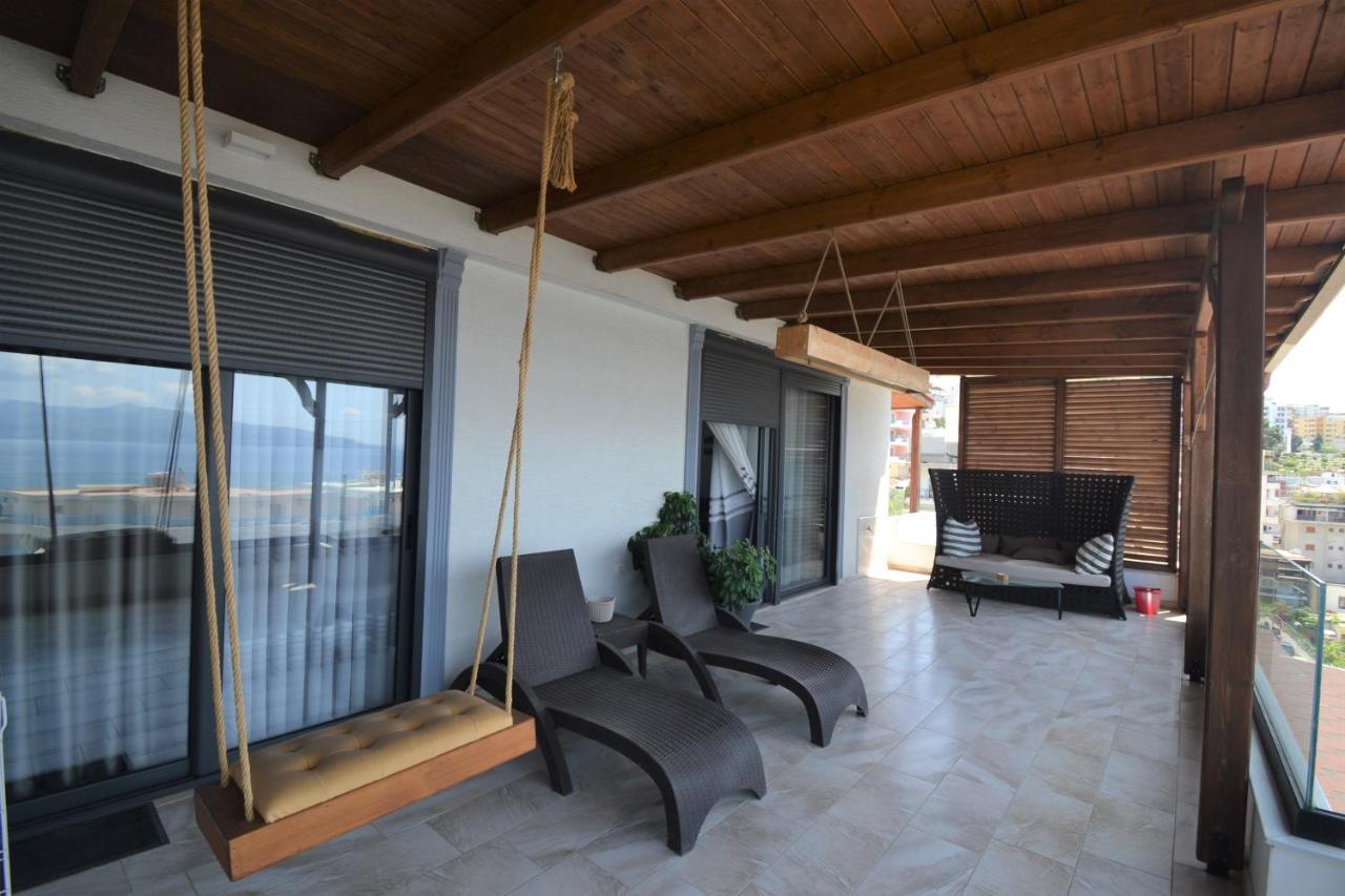 Luxury Penthouse B&E Apartment Sarande Bagian luar foto